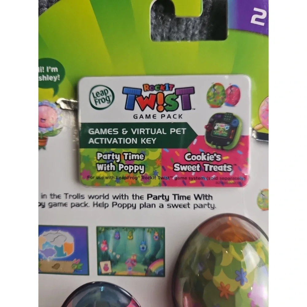 Leap Frog RockIt Twist Game Pack Trolls & Cookie's Sweet Treats Brand New Sealed
